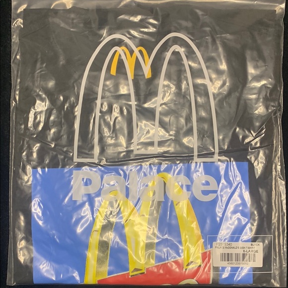 Palace x McDonald's Black T-Shirt - Picture 2 of 2